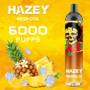 (10ct) Hazey 6000 Puffs Pineapple Ice $9 EA