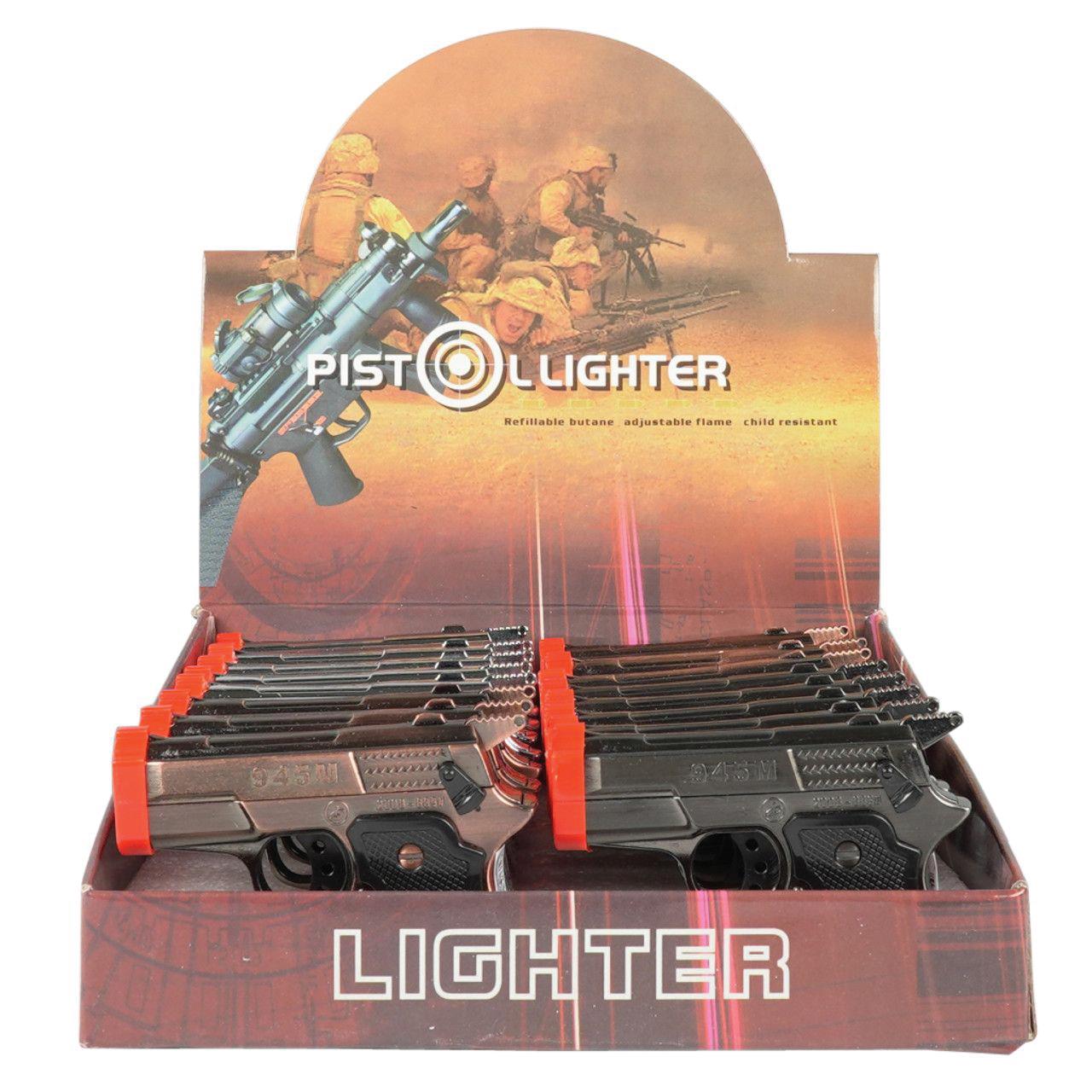 (16ct) Techno Pistol Lighter $1.99 EA