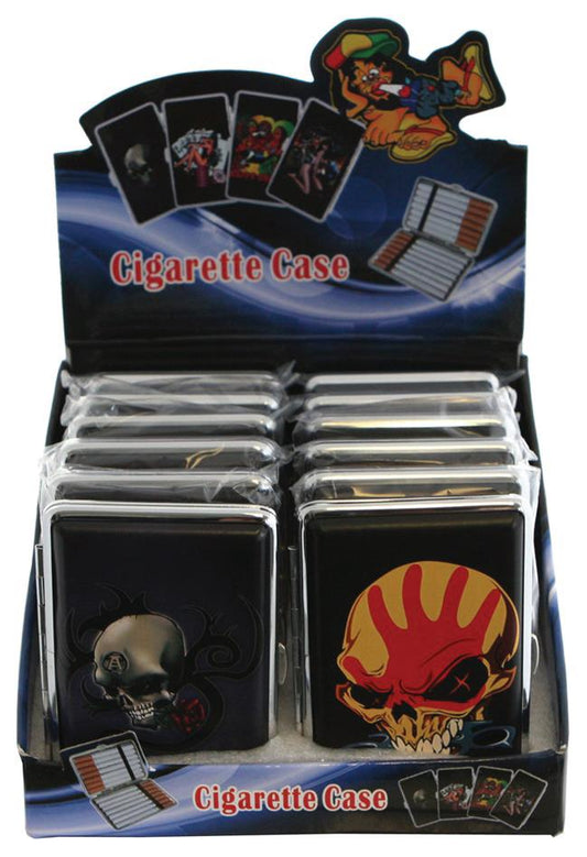 (24ct) 80mm Cigarette Case Assorted Designs $2.5 EA