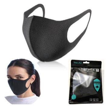 (48 ct) Máscara de moda negra gruesa $0.50 c/u