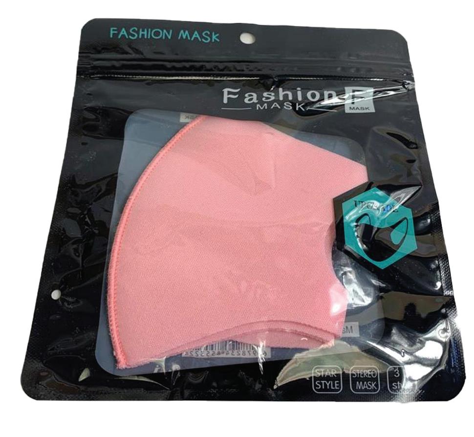 (24ct) Fashion Mask Solid Color Pink $0.50 EA