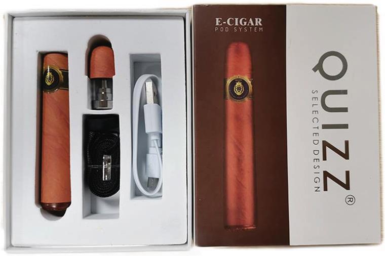 (12ct) Quizz E Cigar 450mAh Battery Pod System Kit $5.99 EA