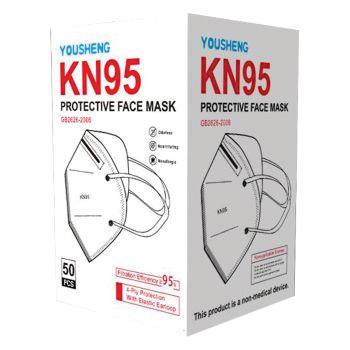 (50ct) Yousheng KN95 Protective Face Mask $0.50 EA