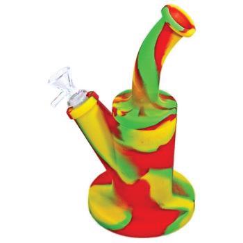 (3ct) 8" Curve Silicone Water Pipes $14.99 EA