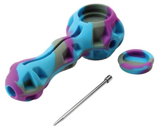 (12ct) Silicone Hand Pipe Assorted Colors $2.99 EA