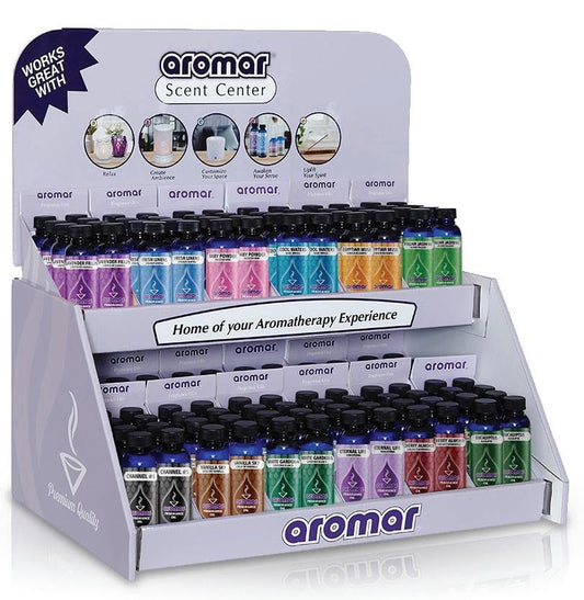 (96ct) Aromar Assorted 2oz Fragrance Oil Display Included $1.99 EA