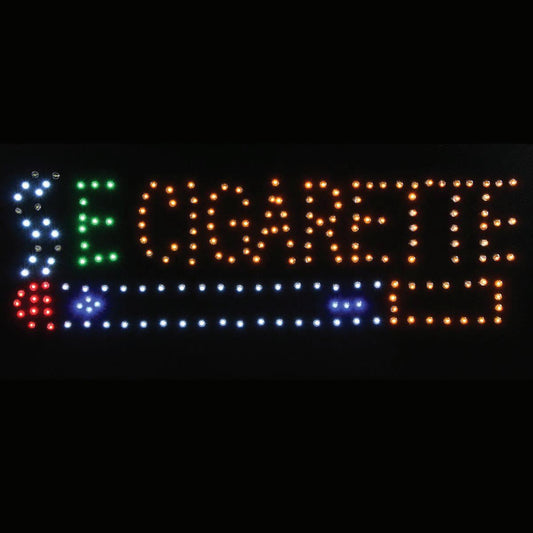 Letrero LED de cigarrillo electrónico (10" x 19")