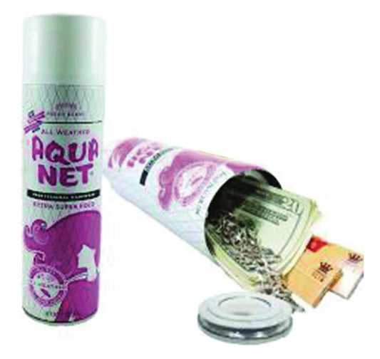 (6ct) Aqua Net Stash Safe Can $13 EA