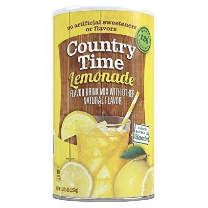 (3 unidades) Limonada Country Time, lata segura para guardar de 82.5 oz $23.99 c/u
