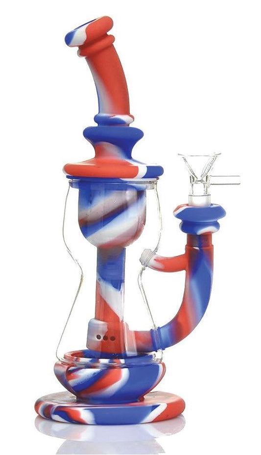 (6ct) 10" Silicone Rig with Hourglass Middle Assorted Colors $15 EA