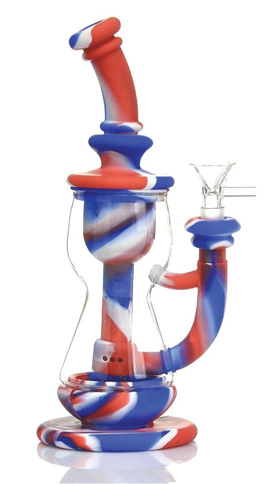 (6ct) 10" Silicone Rig with Hourglass Middle Assorted Colors $15 EA