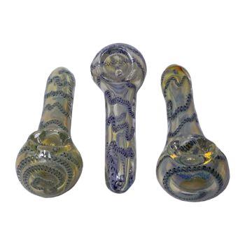 (12ct) 5" Tiger Fumed Exotic Glass
Pipes $7  EA