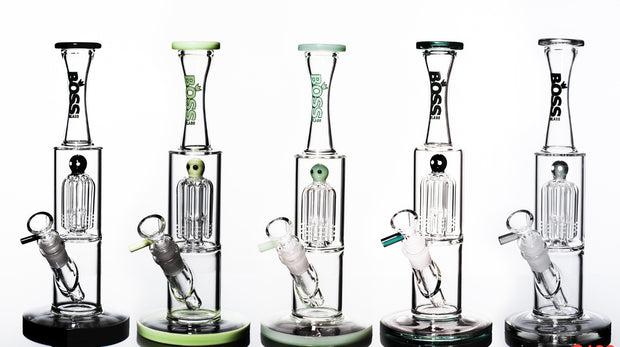 (6ct) 12" BOSS Straight Water Pipe with Showerhead Perc $25.5 EA