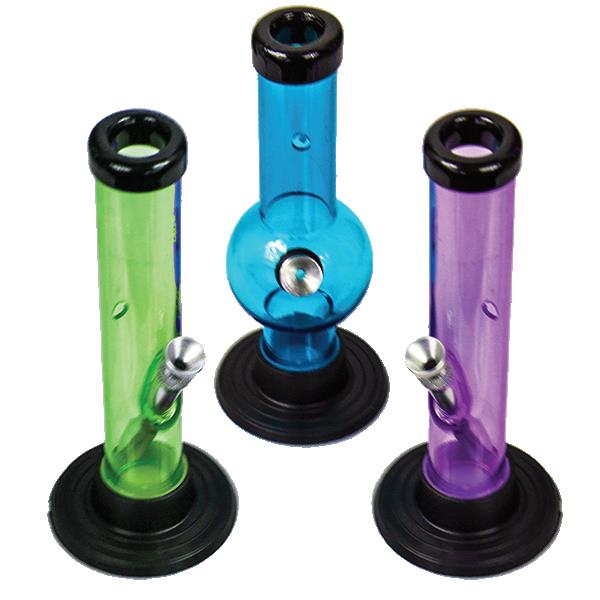 (12ct) 6.5" Acrylic Water Pipe Assorted Colors $4.99 EA