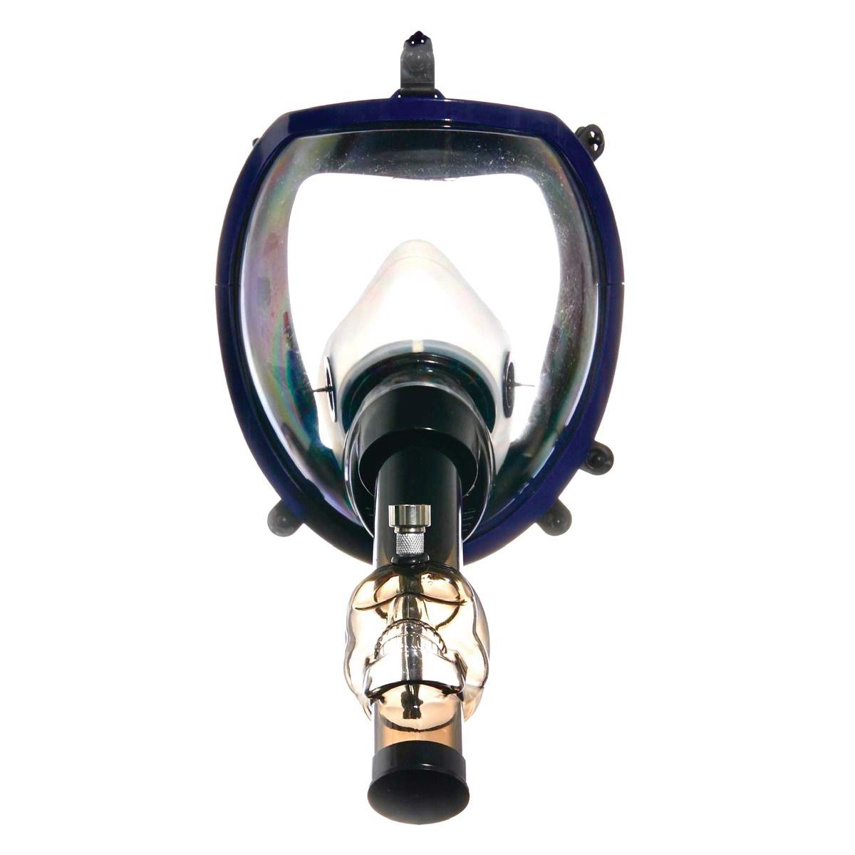 (6 unidades) Máscara de gas con visera de alta calidad y tubería de agua acrílica, tintes surtidos $35 c/u