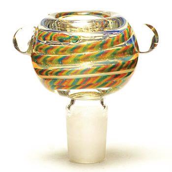 (24ct) 19mm Glass Bowls Assorted Colors $1.99 EA