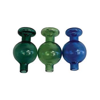 (24ct) 1" Glass Ball Carb Cap Assorted Colors $1.99 EA