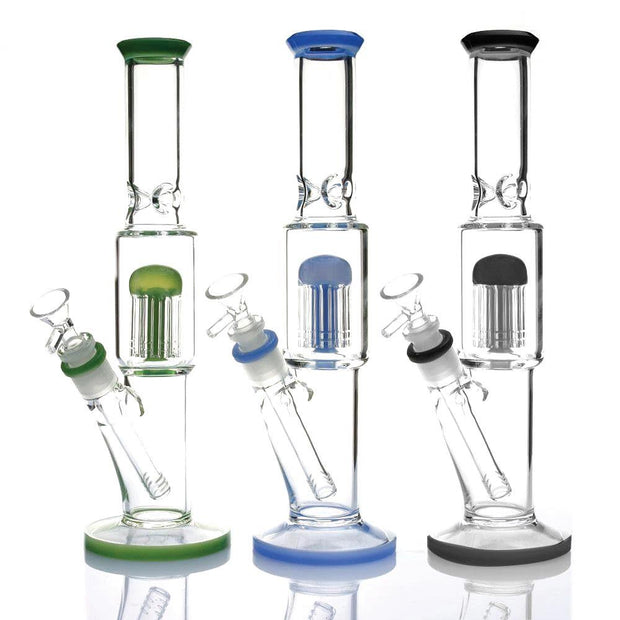 (3ct) 13" Straight Water Pipe with Perc Assorted Colors $35 EA