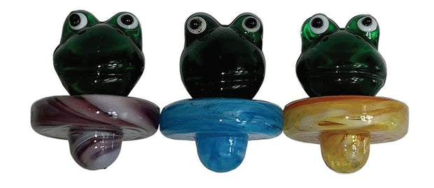 (24ct) Frog Glass Carb Cap $1.99 EA