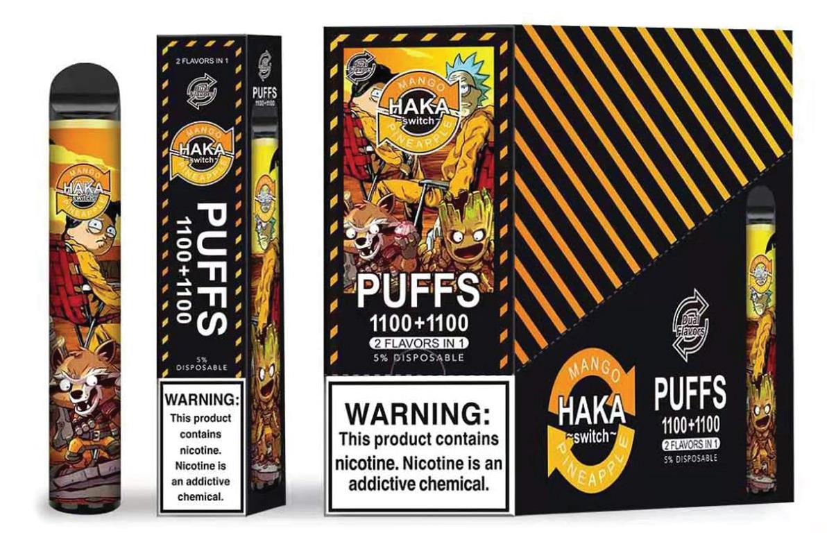 (10ct) Haka Switch Puffs 1100+1100 Mango & Pineapple $4.99 EA