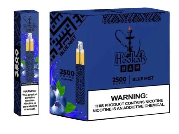 (10ct) Hookah Bar 2500 Puffs Blast Berry $4.99 EA