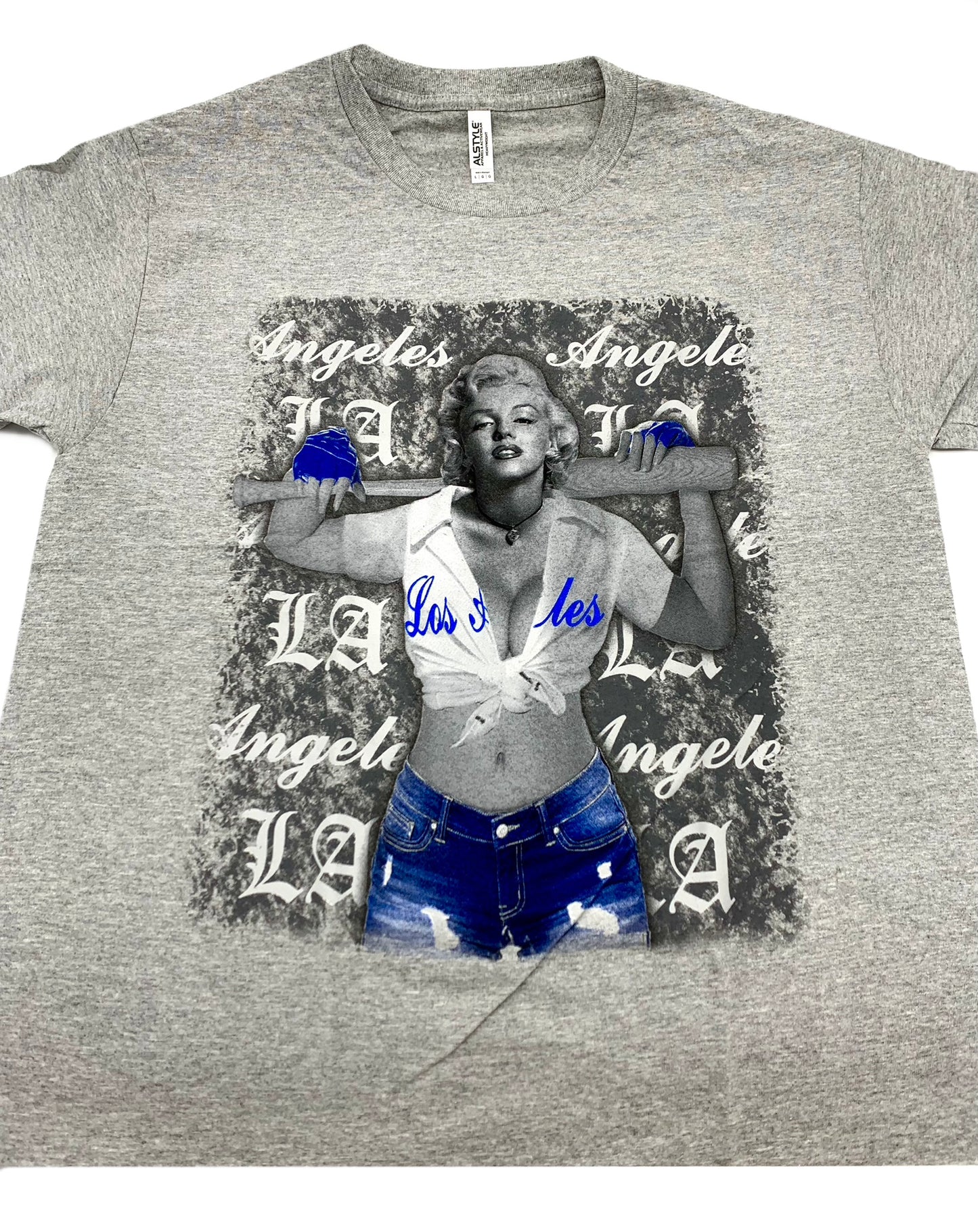 (12ct) Camisetas de béisbol de Marilyn Los Ángeles $6.99 c/u