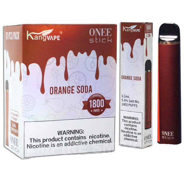 (10ct) Kangvape 1800 Puffs Orange Soda $3.75 EA