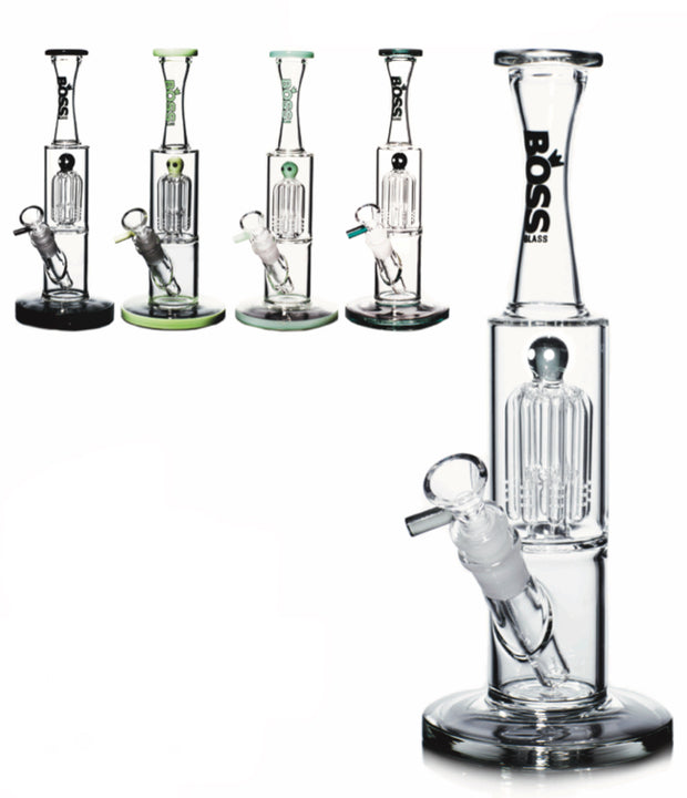 (6ct) 12" BOSS Straight Water Pipe with Showerhead Perc $25.5 EA