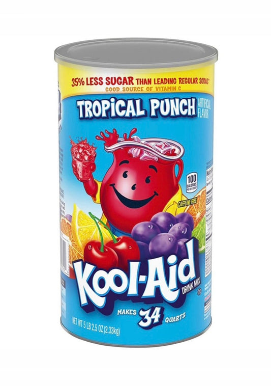 (3 unidades) Kool Aid Tropical Punch Lata segura para guardar de 82.5 oz $23.99 c/u