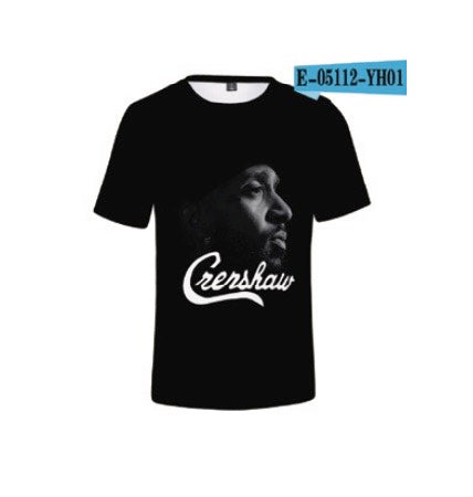 (12ct) Camisetas negras con diseño Crenshaw $6.99 c/u