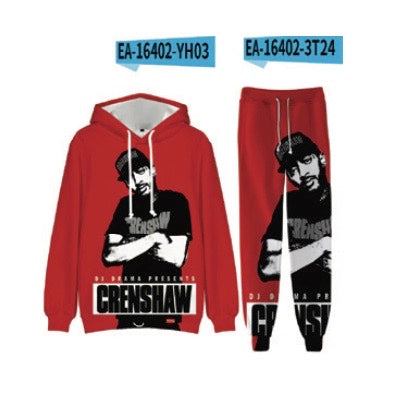 (6ct) Sudaderas con capucha rojas con diseño Crenshaw $ 25 c/u