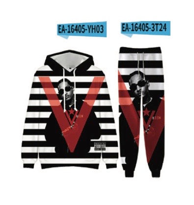 (6ct) Striped V Hoodies $25 EA