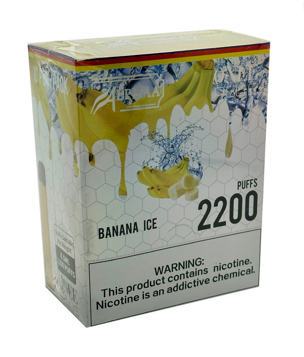 (10ct) Kangvape 2200 Puffs Banana Ice $4.25 EA