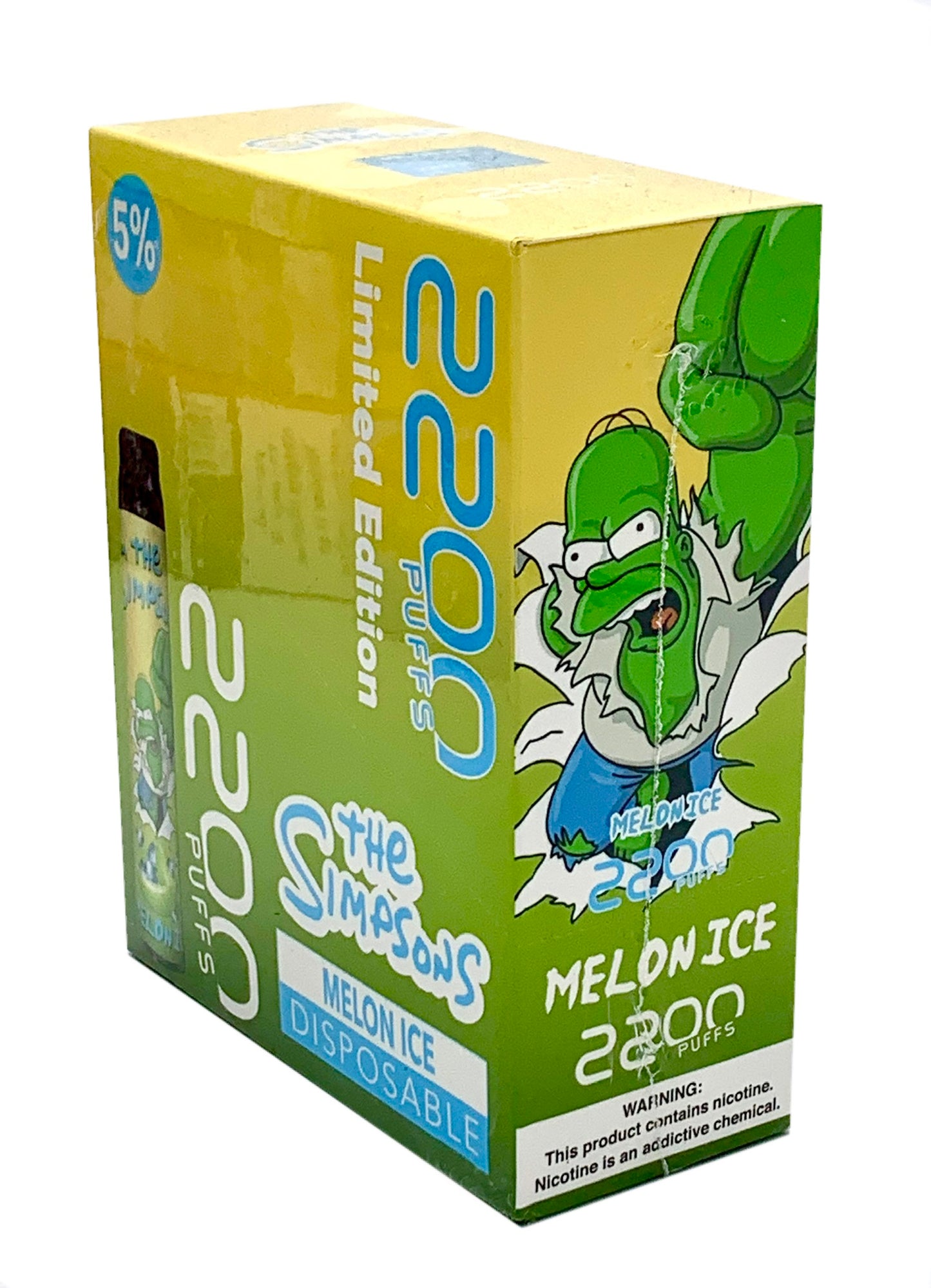 (10ct) Simpsons 2200 Puffs Melon Ice $3.5 EA