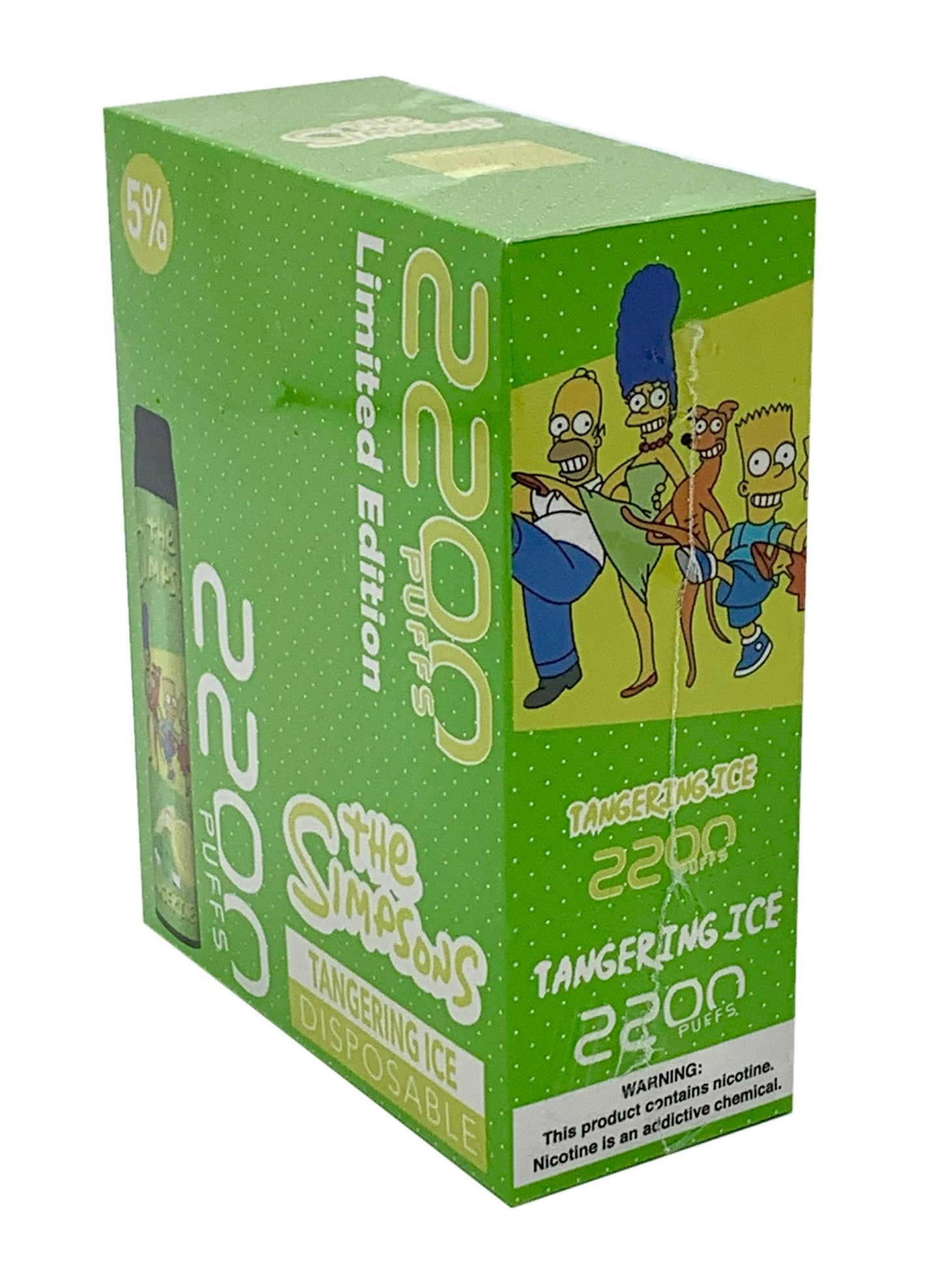 (10ct) Simpsons 2200 Puffs Tangerine Ice $3.5 EA