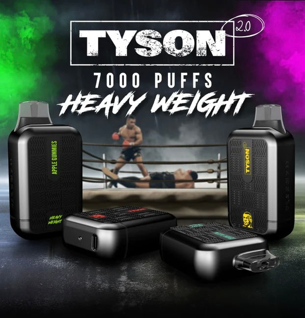 (10 unidades) Tyson 2.0 Heavyweight 7000 Puffs Uva congelada $10 c/u