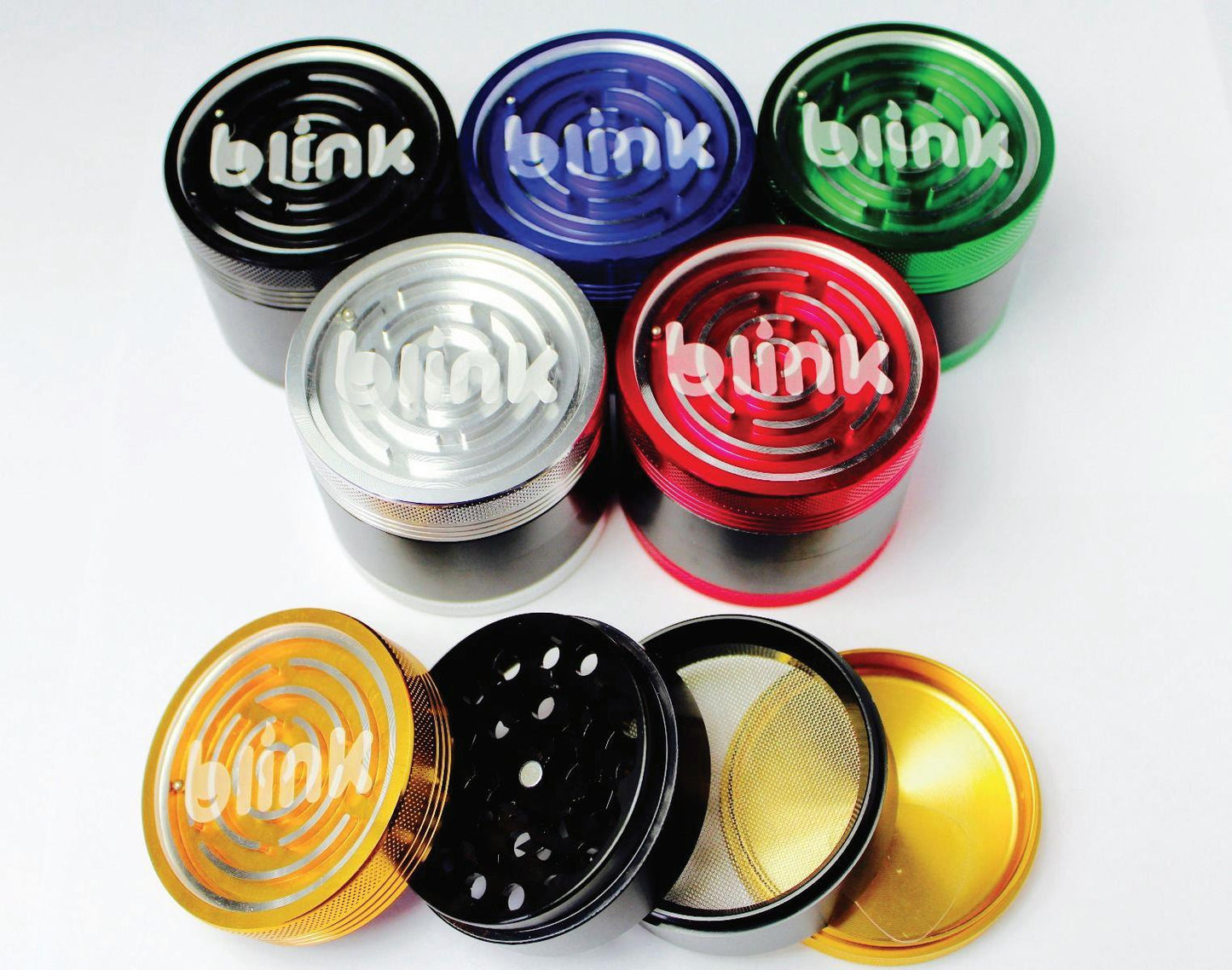 (12ct) Blink 63mm Clear Top Grinder $8.99 EA
