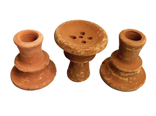 (24 ct) Cabezas de cachimba de arcilla egipcia originales hechas a mano para tabaco Zakhlool $1.99 c/u