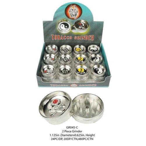 (24ct) 2-Piece 32mm Mini Design
Novelty Grinders $1.5 EA