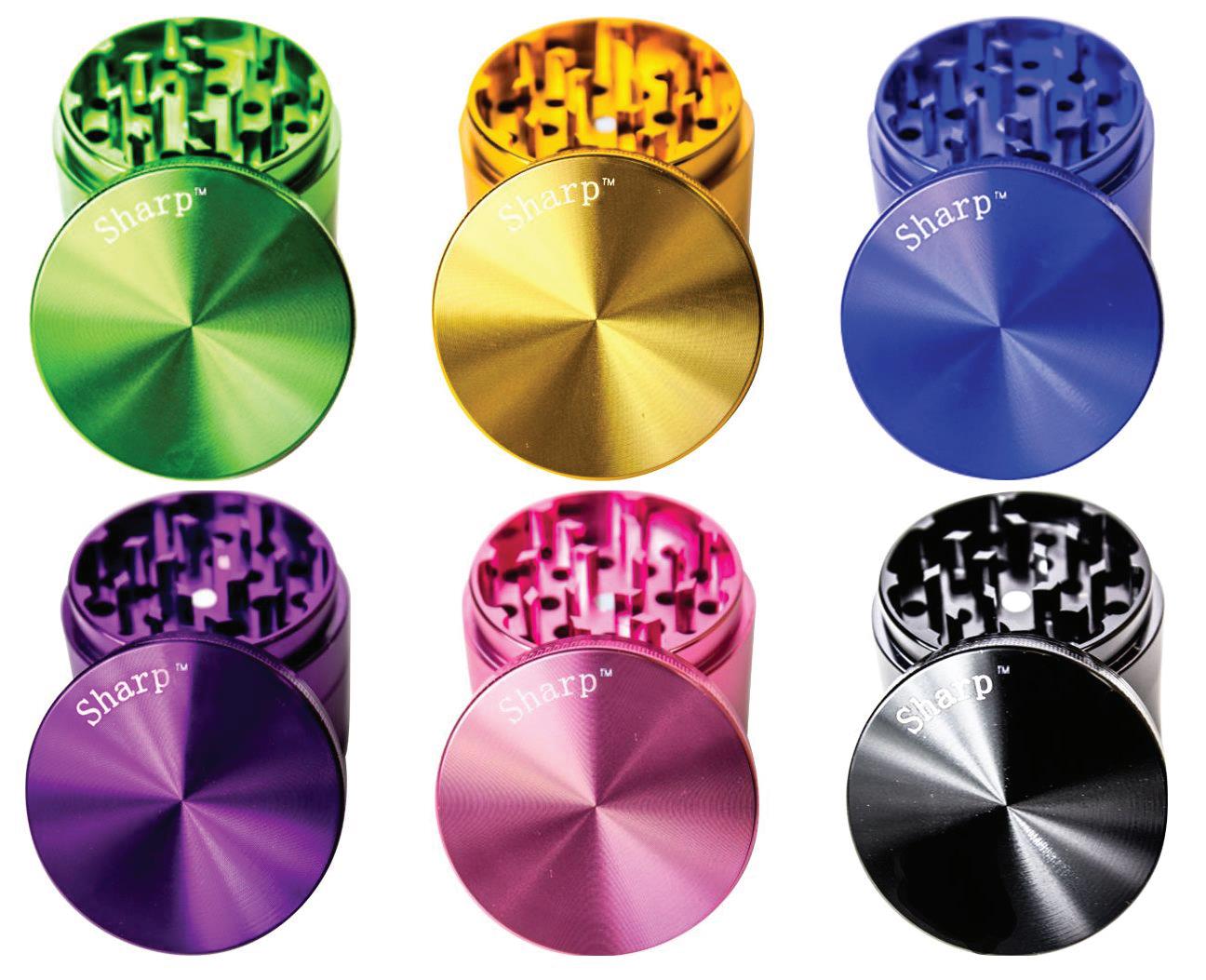 (12ct) 40mm 1.5" Hard Top Sharp Grinder Assorted Colors $6.99 EA